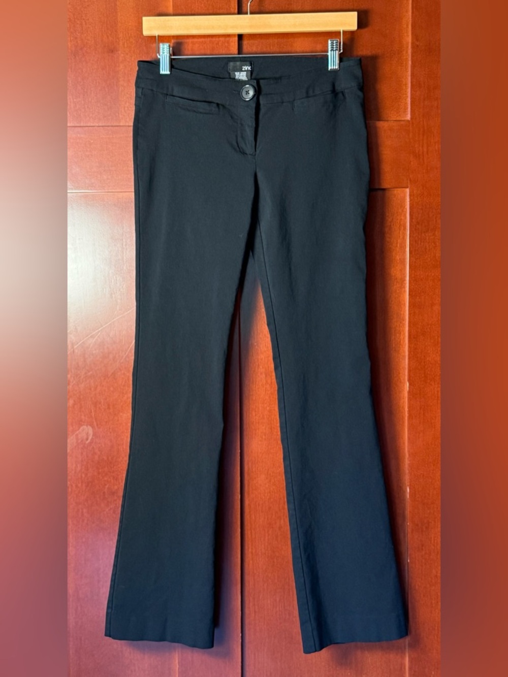 zinc Y2K Black Baby Stretch Bootcut Trousers Size 7